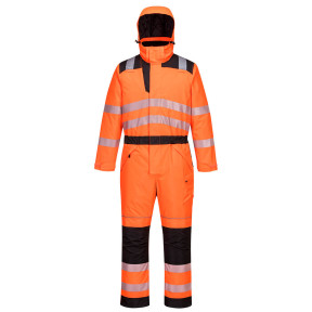 Hochsichtbarer Winter-Overall PW3 Orange-Schwarz - Portwest