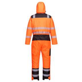 Hochsichtbarer Winter-Overall PW3 Orange-Schwarz - Portwest