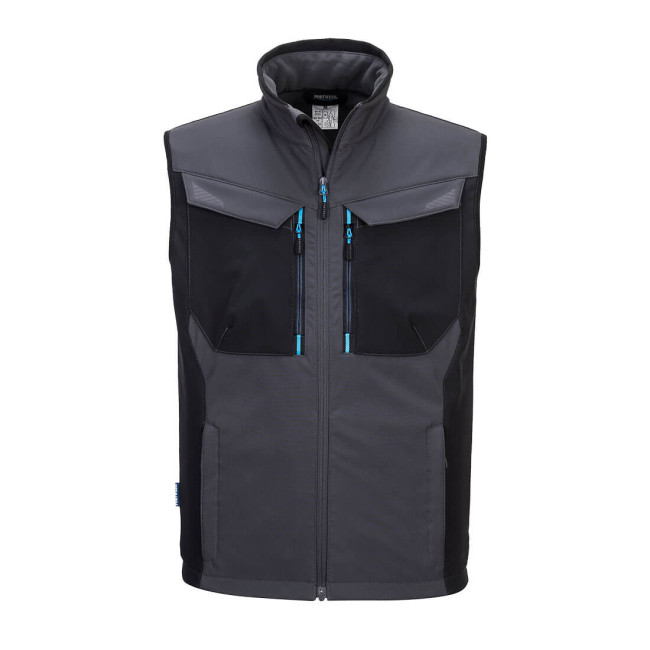 Gilet softshell sans manche WK3 gris métal - Portwest