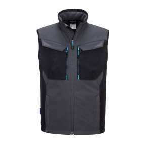 Gilet softshell sans manche WK3 gris métal - Portwest
