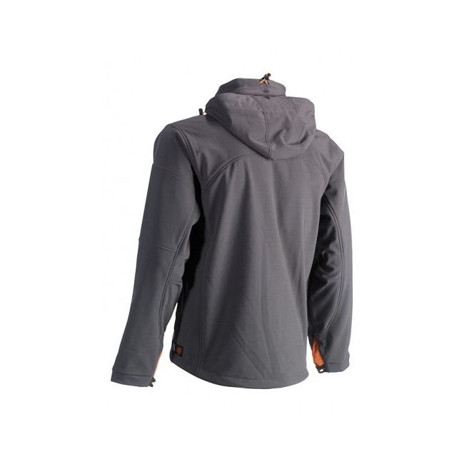 Grijze Softshell jas met capuchon - HEROCK