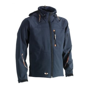 Kurtka Softshell granatowa z kapturem - HEROCK