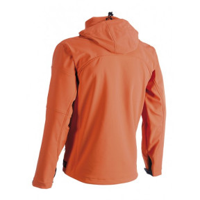 Orange Softshell-Jacke mit Kapuze - HEROCK