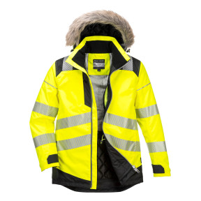 Parka hiver HV PW3 Jaune et Noir - Portwest