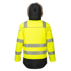 Winter-Parka HV PW3 Gelb und Schwarz - Portwest