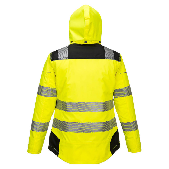 Damen Winterparka Gelb wasserdicht und gesteppt - Portwest