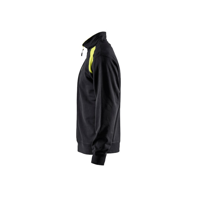 Bluza kołnierz kierowcy dwukolorowa Czarny/Żółty fluo - Blaklader