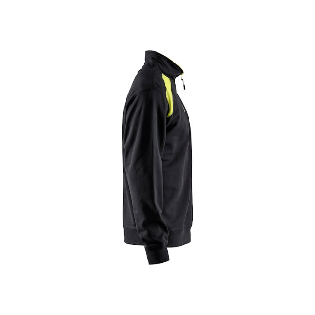 Bluza kołnierz kierowcy dwukolorowa Czarny/Żółty fluo - Blaklader