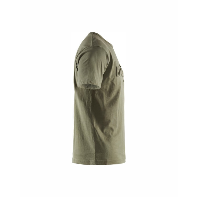 T-shirt imprimé 3D Vert Automne - Blaklader