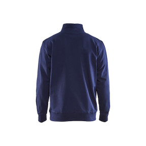 Sweat col camionneur bicolore Marine/Jaune fluo - Blaklader