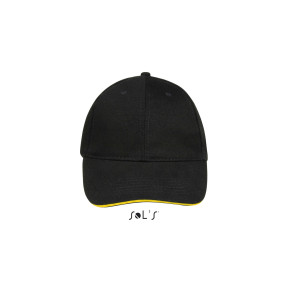 Casquette buffalo noir/jaune - Sol's