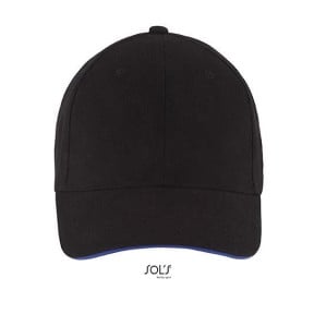Casquette buffalo noir/royal - Sol's