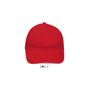 Casquette buffalo rouge/blanc - Sol's