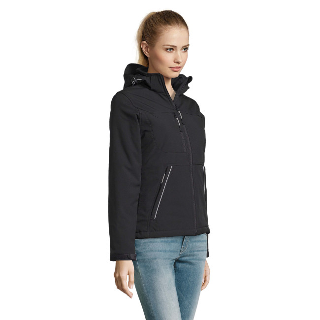 Damen Softshell-Parka Rock schwarz - Sol's