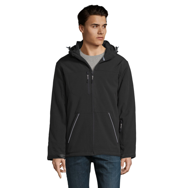 Herren Softshell-Parka Rock schwarz - Sol's