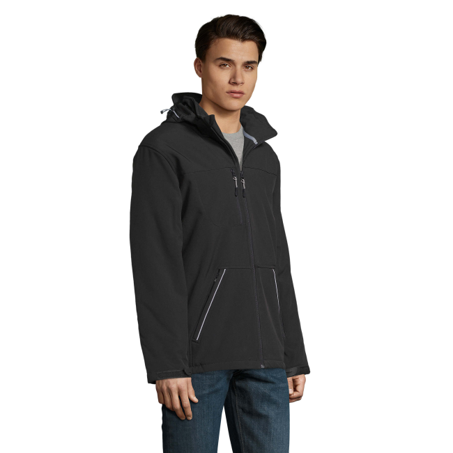 Herren Softshell-Parka Rock schwarz - Sol's