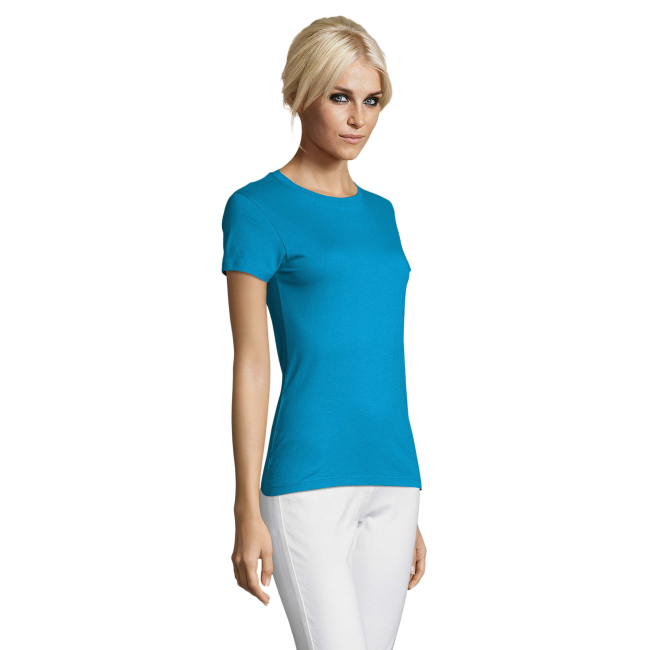 TEE-SHIRT FEMME REGENT WOMEN AQUA - SOL'S