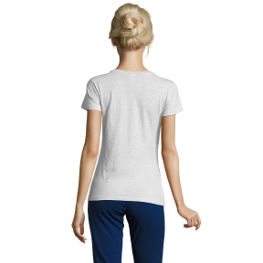 TEE-SHIRT FEMME REGENT WOMEN BLANC CHINÉ - SOL'S