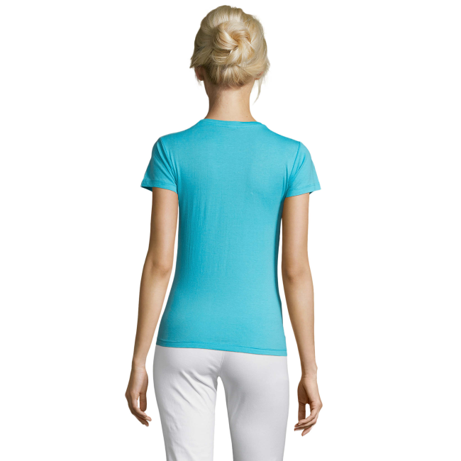 TEE-SHIRT FEMME REGENT WOMEN BLEU ATOLL - SOL'S