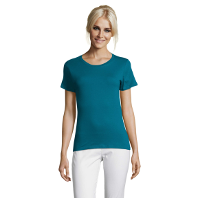 TEE-SHIRT FEMME REGENT WOMEN BLEU CANARD - SOL'S