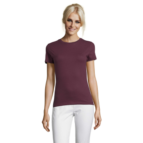 DAMES T-SHIRT REGENT WOMEN BORDEAUX - SOL'S