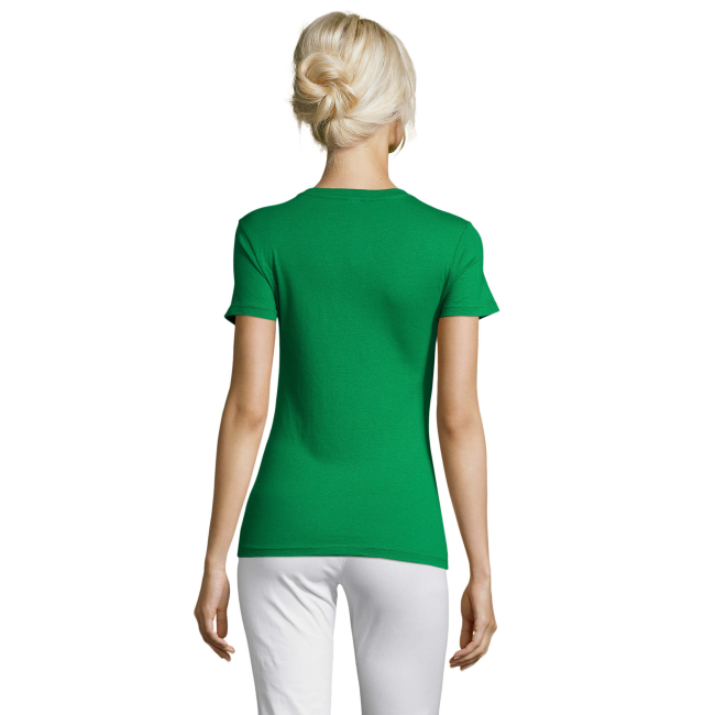 TEE-SHIRT FEMME REGENT WOMEN VERT PRAIRIE - SOL'S