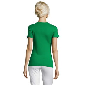 TEE-SHIRT FEMME REGENT WOMEN VERT PRAIRIE - SOL'S