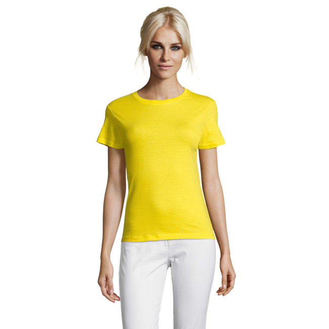 DAMEN T-SHIRT REGENT WOMEN ZITRONENGELB - SOL'S