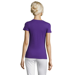 DAMES T-SHIRT REGENT WOMEN DONKERPAARS - SOL'S
