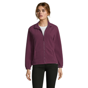VESTE MICROPOLAIRE ZIPÉE FEMME NORTH WOMEN BORDEAUX - SOL'S