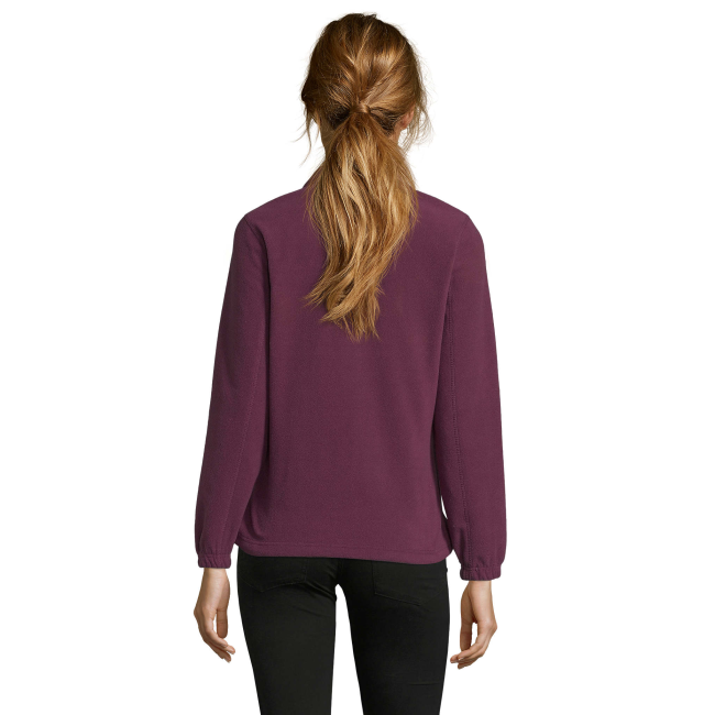VESTE MICROPOLAIRE ZIPÉE FEMME NORTH WOMEN BORDEAUX - SOL'S