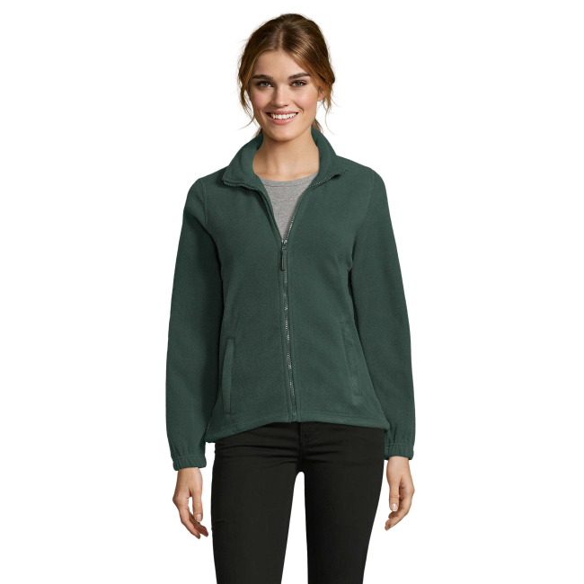 DAMEN MICROFLEECE-JACKE MIT REISSVERSCHLUSS NORTH WOMEN TANNENGRÜN - SOL'S