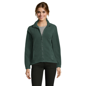 VESTE MICROPOLAIRE ZIPÉE FEMME NORTH WOMEN VERT SAPIN - SOL'S