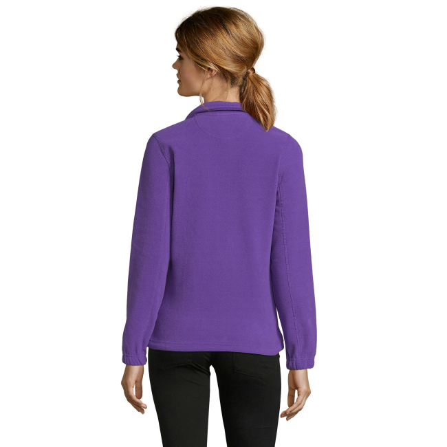 DAMES MICROFLEECE JAS MET RITS NORTH WOMEN DONKERPAARS - SOL'S