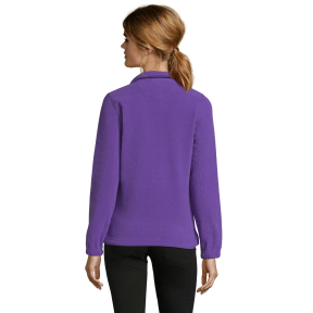 VESTE MICROPOLAIRE ZIPÉE FEMME NORTH WOMEN VIOLET FONCE - SOL'S
