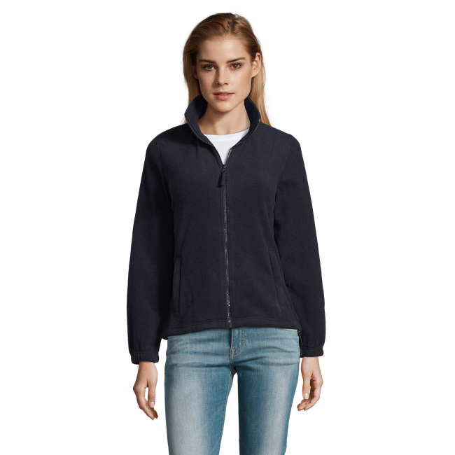 DAMES MICROFLEECE VEST MET RITS NORTH WOMEN MARINE - SOL'S