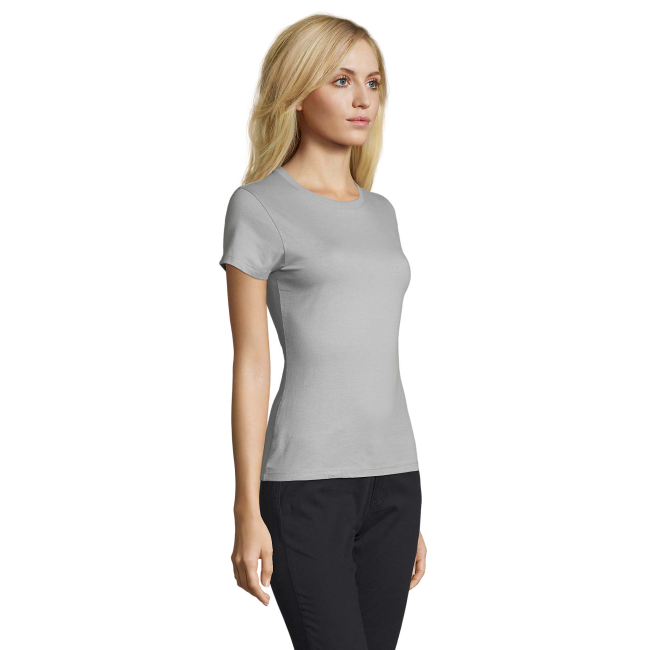 DAMES T-SHIRT REGENT WOMEN ZUIVER GRIJS - SOL'S