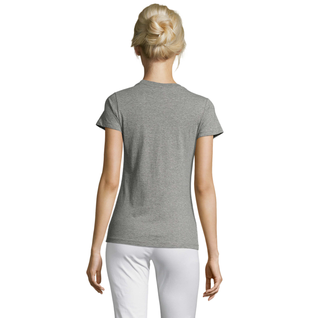TEE-SHIRT FEMME REGENT WOMEN GRIS CHINÉ - SOL'S