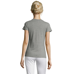 TEE-SHIRT FEMME REGENT WOMEN GRIS CHINÉ - SOL'S