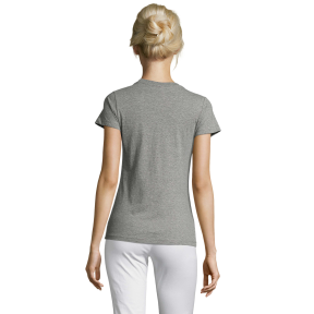 TEE-SHIRT FEMME REGENT WOMEN GRIS CHINÉ - SOL'S
