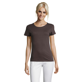 DAMES T-SHIRT REGENT WOMEN DONKERGRIJS - SOL'S