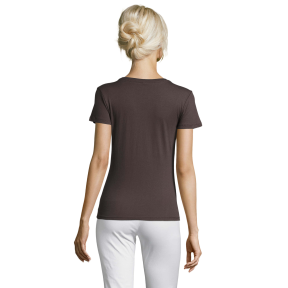 DAMES T-SHIRT REGENT WOMEN DONKERGRIJS - SOL'S