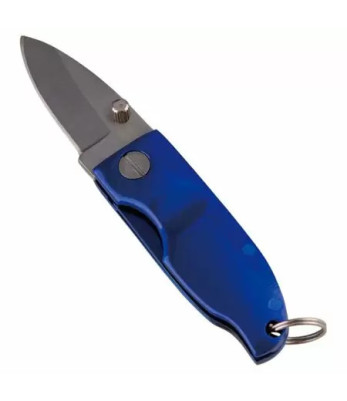 Petit couteau pliant avec sécurité Bleu - Munkees
