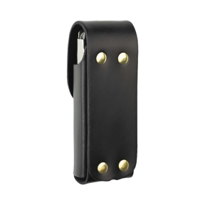 Leren Etui Zwart Medium