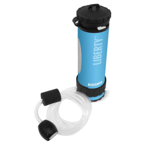 Liberty fles met waterzuiveraar Blauw - LifeSaver