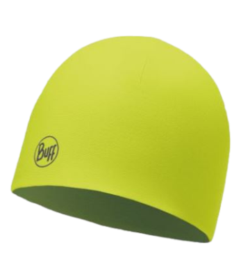Bonnet microfibre réversible Solid jaune - Buff