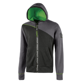 Sweat à capuche zippé Jupiter gris - U Power