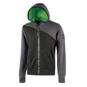 Kapuzenpullover mit Reißverschluss Jupiter grau - U Power