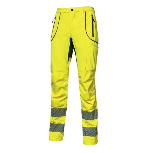 Pantalon de travail Ren HV Jaune fluo - U-Power