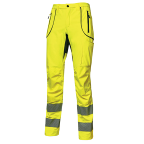 Spodnie robocze Ren HV Żółte fluo - U-Power